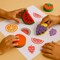 Giant Fruit Stamps 6/Pack – Large Foam Stamps for Kids’ Art, Painting & Classroom Crafts